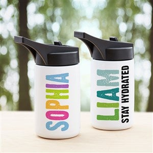 Personalized Kids Water Bottle - Hands Off