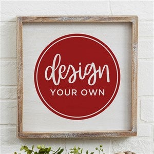 Design Your Own Personalized 12" x 12" Whitewashed Barnwood Frame Wall Art - 34041-W