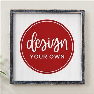 Design Your Own Personalized 12" x 12" Blackwashed Barnwood Frame Wall Art - 34041-B