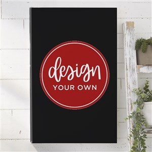 Design Your Own Personalized Vertical 12" x 18" Canvas Print- Black - 34043-B