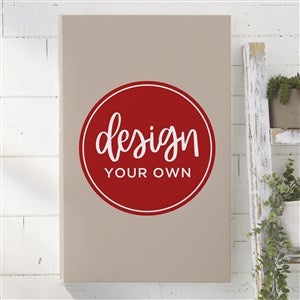 Design Your Own Personalized Vertical 12" x 18" Canvas Print- Tan - 34043-T