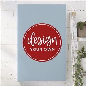 Design Your Own Personalized Vertical 12" x 18" Canvas Print- Slate Blue - 34043-SB