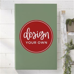 Design Your Own Personalized Vertical 12" x 18" Canvas Print- Sage Green - 34043-SG