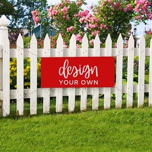 Design Your Own Personalized Small Banner - Red - 34045-R