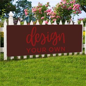 Design Your Own Personalized Large Banner - Brown - 34046-BR