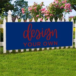 Design Your Own Personalized Large Banner - Blue - 34046-BL