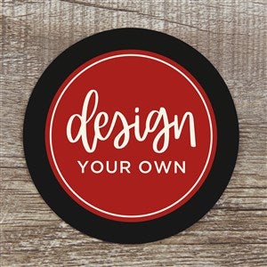 Design Your Own Personalized Paper Coasters- Black - 34048-B