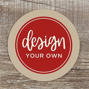 Design Your Own Personalized Paper Coasters- Tan - 34048-T