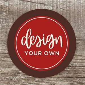 Design Your Own Personalized Paper Coasters- Brown - 34048-BR