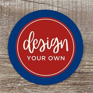Design Your Own Personalized Paper Coasters- Blue - 34048-BL