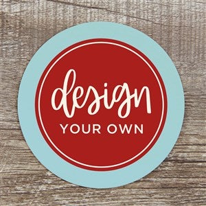 Design Your Own Personalized Paper Coasters- Baby Blue - 34048-BB