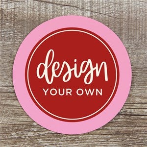 Design Your Own Personalized Paper Coasters- Pastel Pink - 34048-P