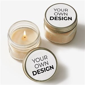 Design Your Own Personalized Mason Jar Candle Favors- White - 34049-W