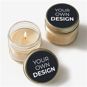 Design Your Own Personalized Mason Jar Candle Favors- Black - 34049-B
