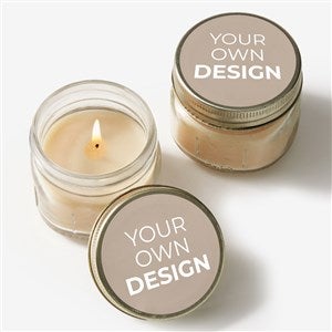 Design Your Own Personalized Mason Jar Candle Favors- Tan - 34049-T
