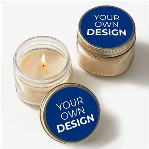 Design Your Own Personalized Mason Jar Candle Favors- Blue - 34049-BL