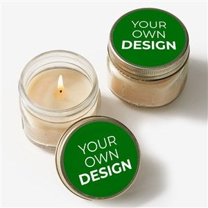 Design Your Own Personalized Mason Jar Candle Favors- Green - 34049-GR