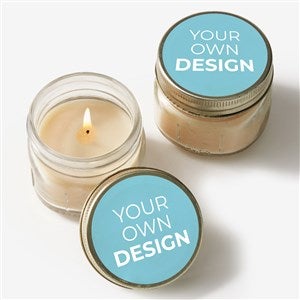 Design Your Own Personalized Mason Jar Candle Favors- Baby Blue - 34049-BB