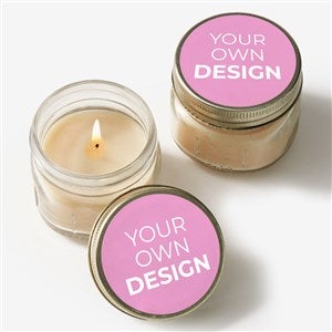 Design Your Own Personalized Mason Jar Candle Favors- Pastel Pink - 34049-P