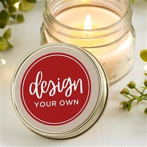 Design Your Own Personalized Mason Jar Candle Favors- Tan - 34049-T