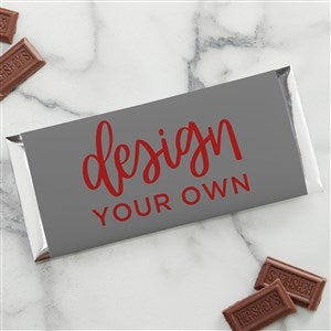 Design Your Own Personalized Candy Bar Wrappers- Grey - 34050-G