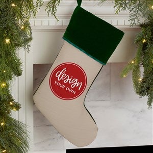 Design Your Own Personalized Christmas Stocking- Tan - 34060-T
