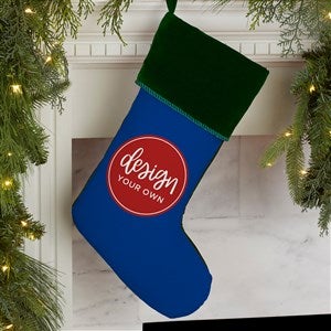 Design Your Own Personalized Christmas Stocking- Blue - 34060-BL