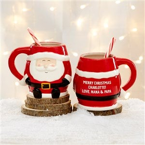 Santa Character Personalized Christmas Coffee Mug - 34084