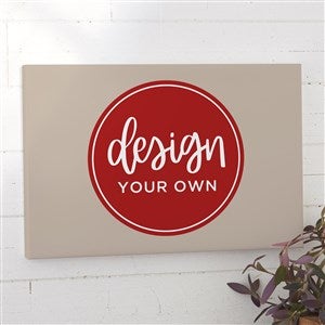 Design Your Own Personalized Horizontal 12" x 18" Canvas Print- Tan - 34085-T