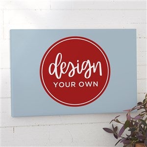 Design Your Own Personalized Horizontal 12" x 18" Canvas Print- Slate Blue - 34085-SB