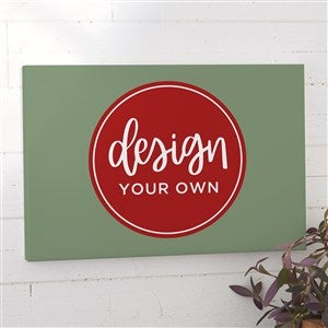 Design Your Own Personalized Horizontal 12" x 18" Canvas Print- Sage Green - 34085-SG