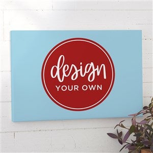 Design Your Own Personalized Horizontal 12" x 18" Canvas Print- Baby Blue - 34085-BB