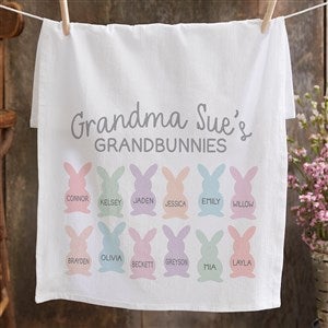 Grandbunnies Personalized Easter Flour Sack Towel - 34099