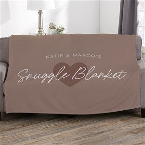 Snuggle Together Personalized 50x60 Plush Fleece Blanket - 34104-F
