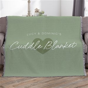 Snuggle Together Personalized 56x60 Woven Throw - 34104-A