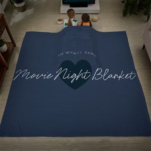 Snuggle Together Personalized 90x90 Plush Queen Fleece Blanket - 34104-QU