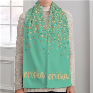 Sparkling Name Personalized Womens Fleece Scarf - 34106-F