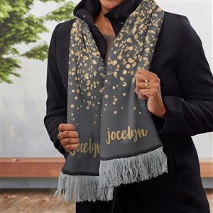 Sparkling Name Personalized Womens Sherpa Scarf - 34106-S