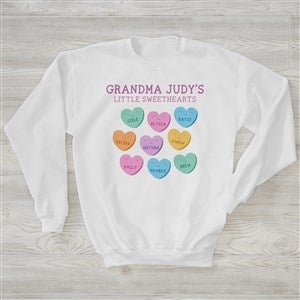 Grandmas Sweethearts Personalized Hanes Crewneck Sweatshirt - 34110-WS