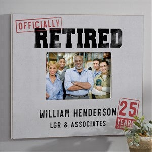 Retirement Personalized Frame - 5x7 Wall Horizontal - 34133-WH