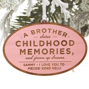 Special Brother Personalized Ornament - Pink Stain - 34149-P