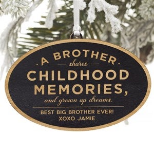 Special Brother Personalized Ornament - Black Stain - 34149-BLK