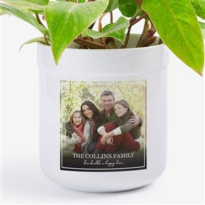 Photo  Message For Family Personalized Outdoor Flower Pot - 34151