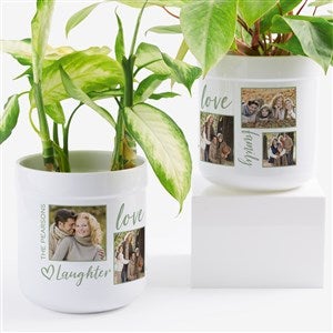 Photo Collage For Family Personalized Outdoor Flower Pot - 34153