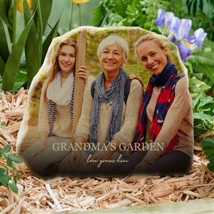 Photo & Message For Her Personalized Standing Garden Stone - 34165