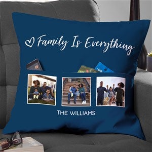 Photo Collage For Family  Personalized 18 Pocket Pillow - 34167-L