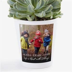 Photo  Message For Family Personalized Mini Flower Pot - 34170