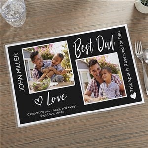 Photo Collage For Him Personalized Laminated Placemat - 34182