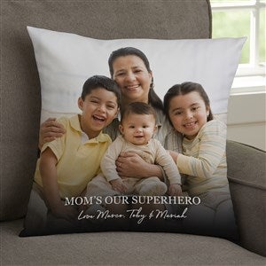 Photo & Message For Her Personalized 14x14 Velvet Throw Pillow - 34198-SV