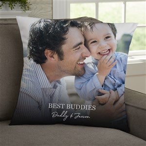 Photo & Message For Him Personalized 18x18 Throw Pillow - 34199-L